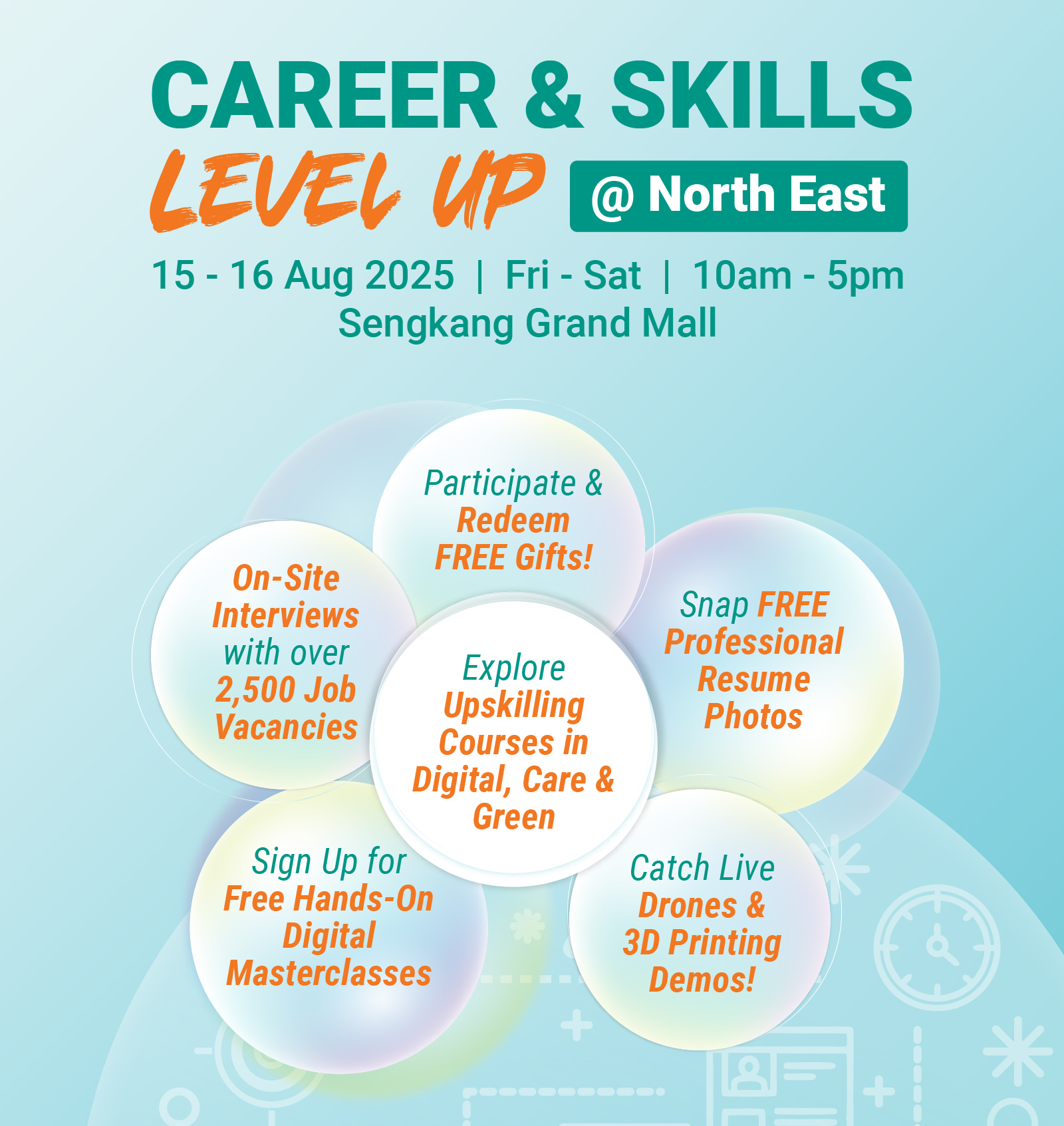 Career & Skills Level-Up @ North East 2025 Poster