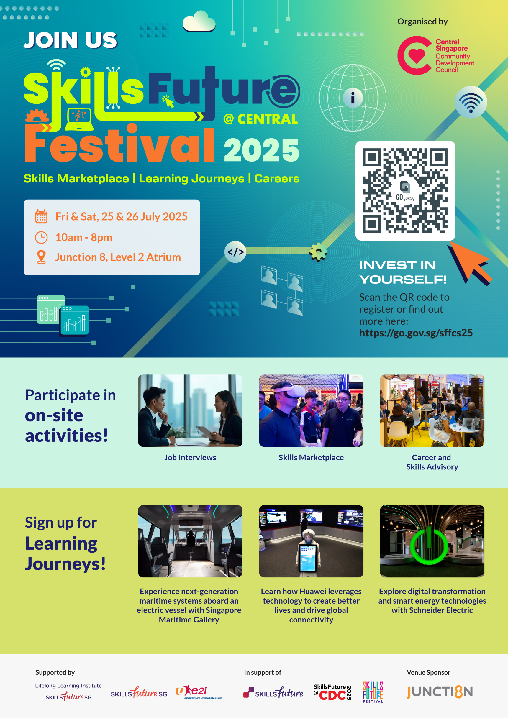 SkillsFuture Festival @ Central 2025 Poster